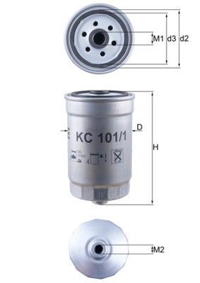 MAHLE ORIGINAL KC 101/1 Číslo výrobce: 70368548. EAN: 4009026602256.