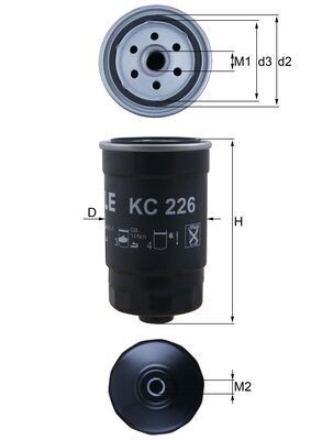 MAHLE ORIGINAL KC 226 Číslo výrobce: 70340855. EAN: 4009026509739.
