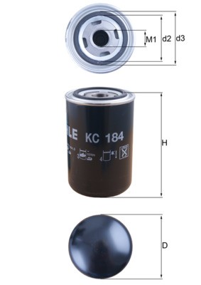 MAHLE ORIGINAL KC 184 Číslo výrobce: 76817431. EAN: 4009026502273.