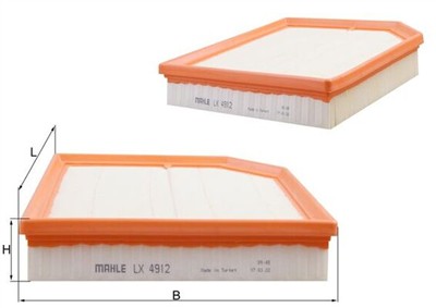 MAHLE ORIGINAL LX 4912 Číslo výrobce: 72498167. EAN: 4057635167864.