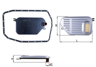 MAHLE ORIGINAL HX 239D Číslo výrobce: 72538510. EAN: 4057635213356.