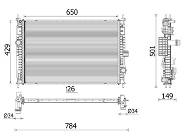 MAHLE ORIGINAL CR 2710 000P Číslo výrobce: 72543188. EAN: 4057635216364.