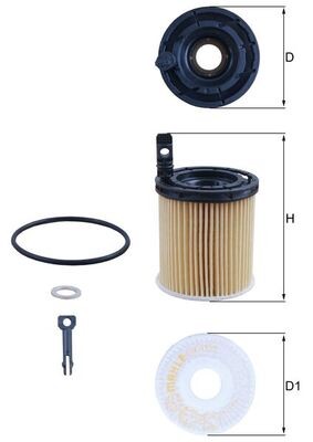 MAHLE ORIGINAL OX 1121D Číslo výrobce: 72539035. EAN: 4057635213738.
