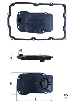 MAHLE ORIGINAL HX 271D Číslo výrobce: 72550695. EAN: 4057635219020.