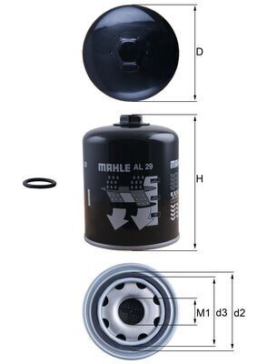 MAHLE ORIGINAL AL 29 Číslo výrobce: 72563913. EAN: 4057635230117.