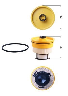 MAHLE ORIGINAL KX 716D Číslo výrobce: 72568990. EAN: 4057635236881.