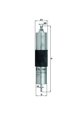 MAHLE ORIGINAL KL 104/1 Číslo výrobce: 76543664. EAN: 4009026304549.