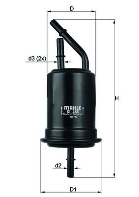 MAHLE ORIGINAL KL 488 Číslo výrobce: 70325103. EAN: 4009026508794.