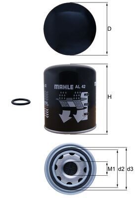 MAHLE ORIGINAL AL 42 Číslo výrobce: 72570713. EAN: 4057635238496.