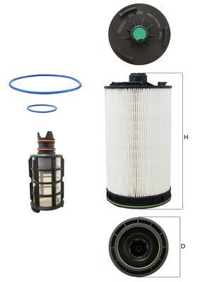 MAHLE ORIGINAL KX 654KIT Číslo výrobce: 72570886. EAN: 4057635238588.