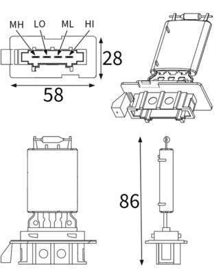 MAHLE ORIGINAL ABR 199 000S Číslo výrobce: 72581262. EAN: 4057635253109.