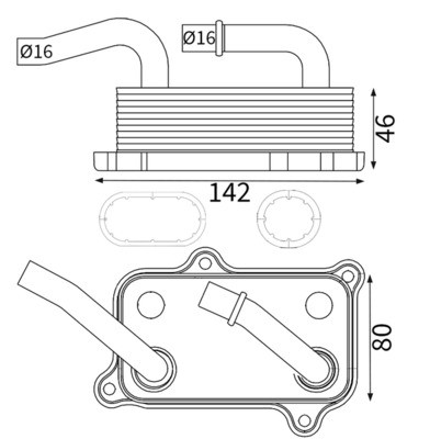 MAHLE ORIGINAL CLC 24 000S Číslo výrobce: 72574288. EAN: 4057635243148.