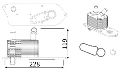 MAHLE ORIGINAL CLC 469 000S Číslo výrobce: 72587253. EAN: 4057635257039.