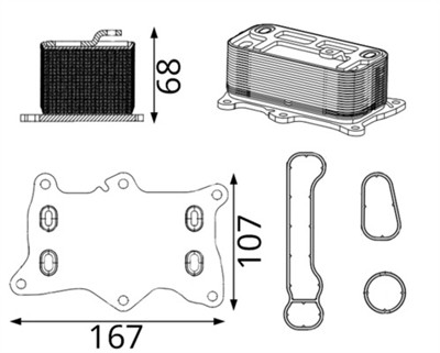 MAHLE ORIGINAL CLC 421 000S Číslo výrobce: 72573787. EAN: 4057635242653.