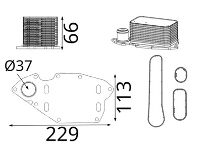 MAHLE ORIGINAL CLC 423 000S Číslo výrobce: 72575083. EAN: 4057635244343.