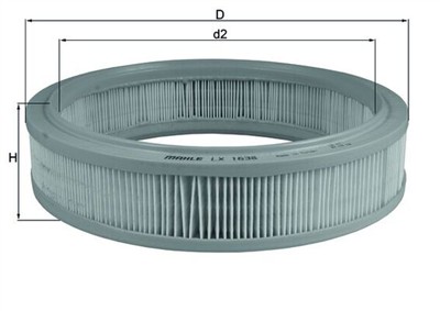 MAHLE ORIGINAL LX 1638 Číslo výrobce: 76825921. EAN: 4009026502815.