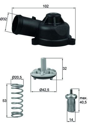 MAHLE ORIGINAL TI 244 83D Číslo výrobce: 72386579. EAN: 4009026951569.