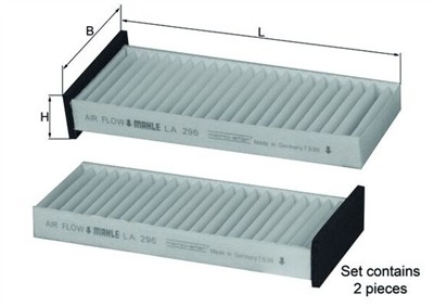 MAHLE ORIGINAL LA 296/S Číslo výrobce: 70325001. EAN: 4009026508527.