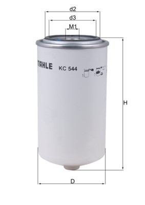 MAHLE ORIGINAL KC 544 Číslo výrobce: 72382201. EAN: 4009026943670.
