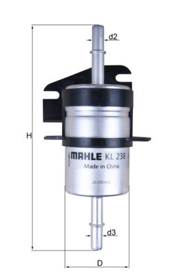 MAHLE ORIGINAL KL 238 Číslo výrobce: 76525505. EAN: 4009026209080.