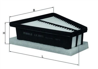 MAHLE ORIGINAL LX 2911 Číslo výrobce: 72372915. EAN: 4009026939123.