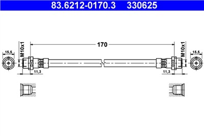 ATE 83.6212-0170.3 Číslo výrobce: 330625. EAN: 4006633083522.