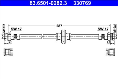 ATE 83.6501-0282.3 Číslo výrobce: 330769. EAN: 4006633137706.