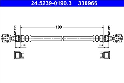 ATE 24.5239-0190.3 Číslo výrobce: 330966. EAN: 4006633329576.