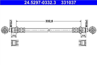 ATE 24.5297-0332.3 Číslo výrobce: 331037. EAN: 4006633335683.