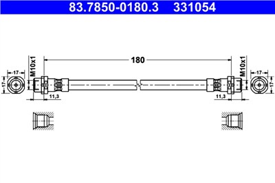 ATE 83.7850-0180.3 Číslo výrobce: 331054. EAN: 4006633338745.