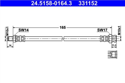 ATE 24.5158-0164.3 Číslo výrobce: 331152. EAN: 4006633373890.