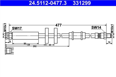 ATE 24.5112-0477.3 Číslo výrobce: 331299. EAN: 4006633389440.