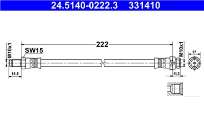 ATE 24.5140-0222.3 Číslo výrobce: 331410. EAN: 4006633418478.