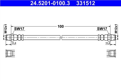 ATE 24.5201-0100.3 Číslo výrobce: 331512. EAN: 4006633432665.