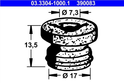 ATE 03.3304-1000.1 Číslo výrobce: 390083. EAN: 4006633147880.