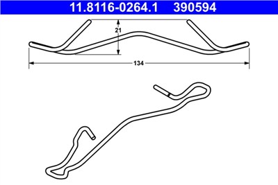 ATE 11.8116-0264.1 Číslo výrobce: 390594. EAN: 4006633330374.