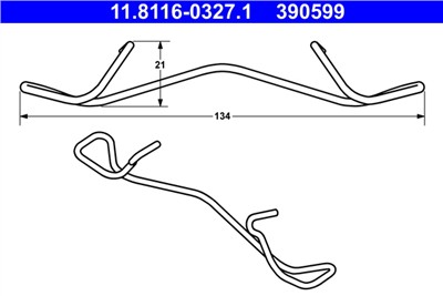 ATE 11.8116-0327.1 Číslo výrobce: 390599. EAN: 4006633386876.