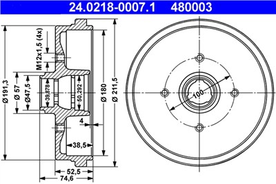 ATE 24.0218-0007.1 Číslo výrobce: 480003. EAN: 4006633057219.