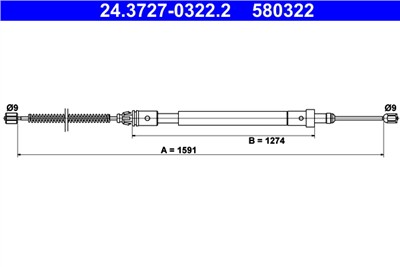 ATE 24.3727-0322.2 Číslo výrobce: 580322. EAN: 4006633077958.