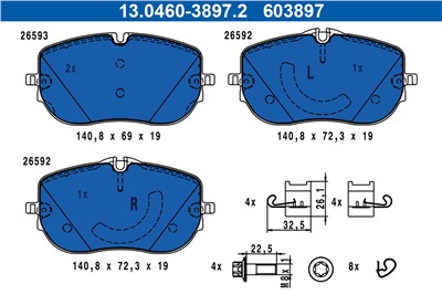 ATE 13.0460-3897.2 Číslo výrobce: 603897. EAN: 4006633511230.