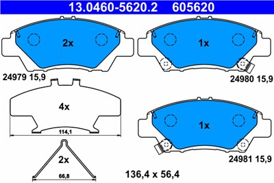 ATE 13.0460-5620.2 Číslo výrobce: 605620. EAN: 4006633371964.