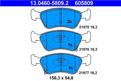 ATE 13.0460-5809.2 Číslo výrobce: 605809. EAN: 4006633108973.
