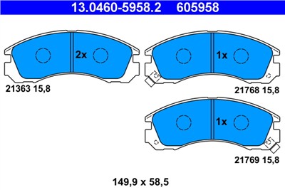 ATE 13.0460-5958.2 Číslo výrobce: 605958. EAN: 4006633300391.