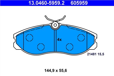 ATE 13.0460-5959.2 Číslo výrobce: 605959. EAN: 4006633300414.