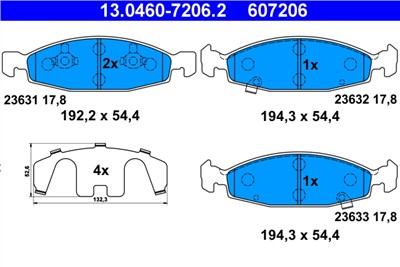 ATE 13.0460-7206.2 Číslo výrobce: 607206. EAN: 4006633227544.