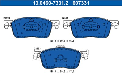 ATE 13.0460-7331.2 Číslo výrobce: 607331. EAN: 4006633455732.
