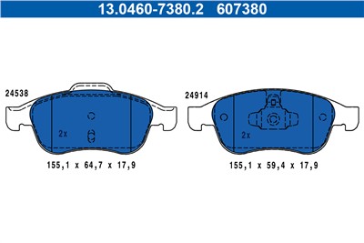 ATE 13.0460-7380.2 Číslo výrobce: 607380.