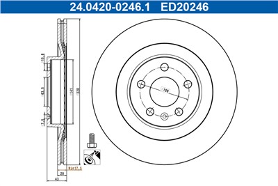 ATE 24.0420-0246.1 Číslo výrobce: ED20246. EAN: 4006633507455.
