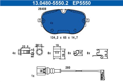 ATE 13.0480-5550.2 Číslo výrobce: EP5550.