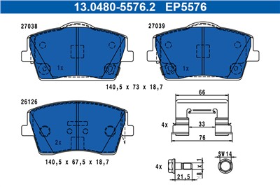 ATE 13.0480-5576.2 Číslo výrobce: EP5576. EAN: 4006633512053.